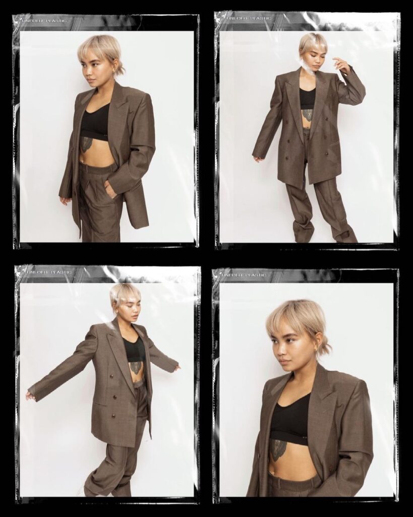 Photo of a person wearing a fall vintage outfit.